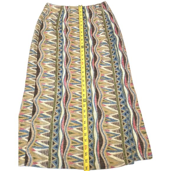 Ruff Hewn Vintage Button Loop Skirt Size 14 Made in USA Aztec Vintage EUC - Picture 2 of 11
